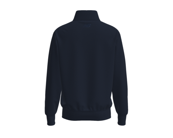 Quarter Zip Jumper - Navy with Red Emblem