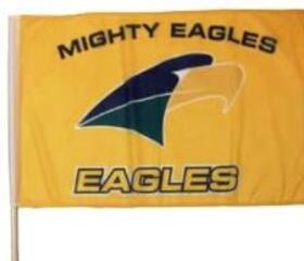 Eagles Flag (600mm H x 900mm W(Pole length 1100mm) Pickup only