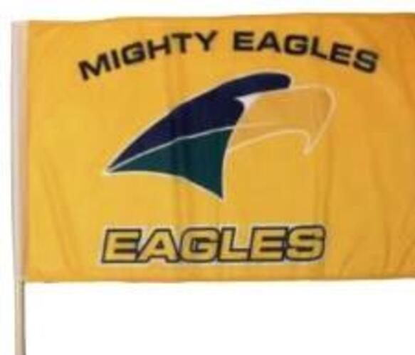 Eagles Flag (600mm H x 900mm W(Pole length 1100mm) Pickup only