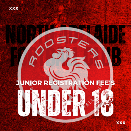 2025 U18 Registration Fee's