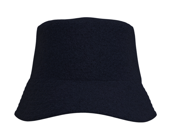 Bucket Hat - Navy with Retro logo