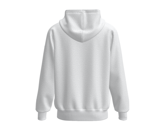 Hoodie - White Marle with Navy Text & Legs