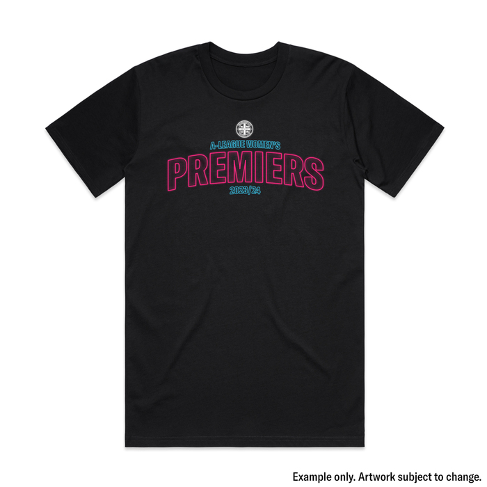 2023/24 ALW PREMIERS LOGO TEE - ADULT BLACK