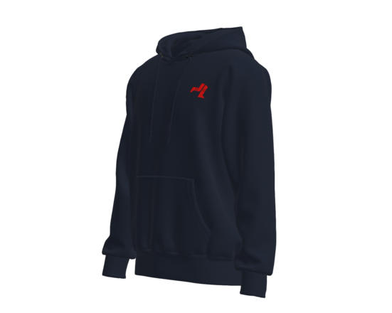 Hoodie - Navy with Red Legs