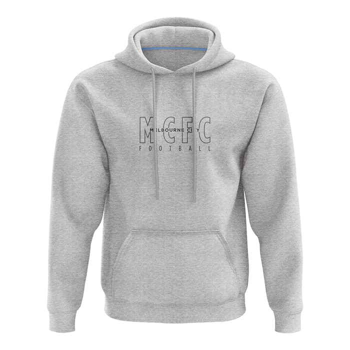 Tonal Overtype Grey Hoodie - Adult