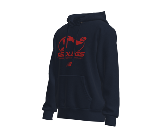 Hoodie - Navy with Large Redlegs