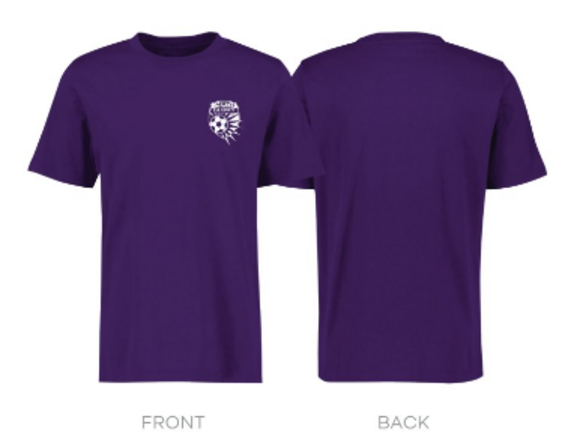 PGFC Adult Supporter Tee - PG Logo Purple