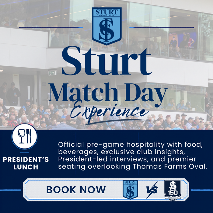 Round 17: President's Lunch - Sturt vs South Adelaide - Saturday 8 August