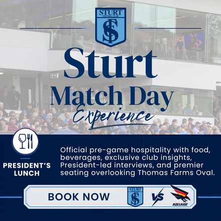 Round 19: President's Lunch - Sturt vs Adelaide Saturday 22 August
