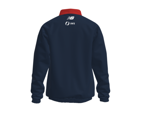 Retro Quarter Zip Jumper - Navy Sleeves