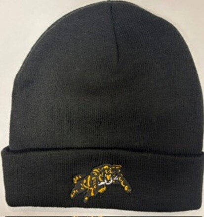 Black Beanie Leaping Tiger