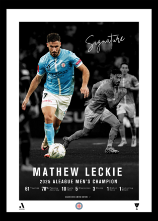 Mathew Leckie Signed Lithograph – Joe Marston Medal Edition