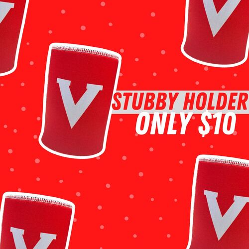 Red V Stubby Holder