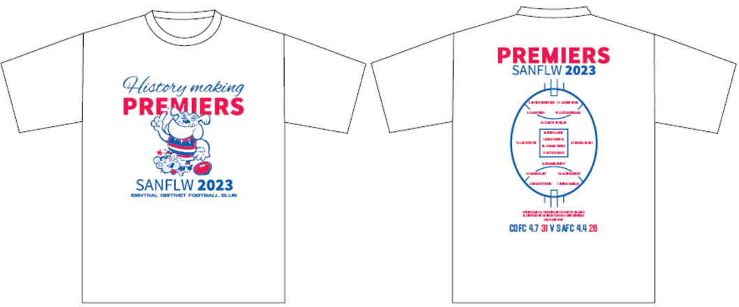 2023 SANFLW Premiership Tee