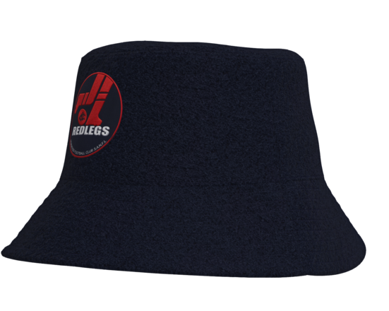 Bucket Hat - Navy with Retro logo