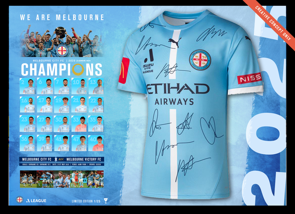 2025 Champions Team Signed Jersey – Limited Edition