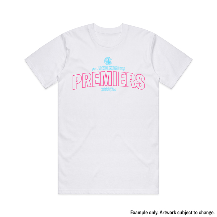 2023/24 ALW PREMIERS LOGO TEE - ADULT WHITE