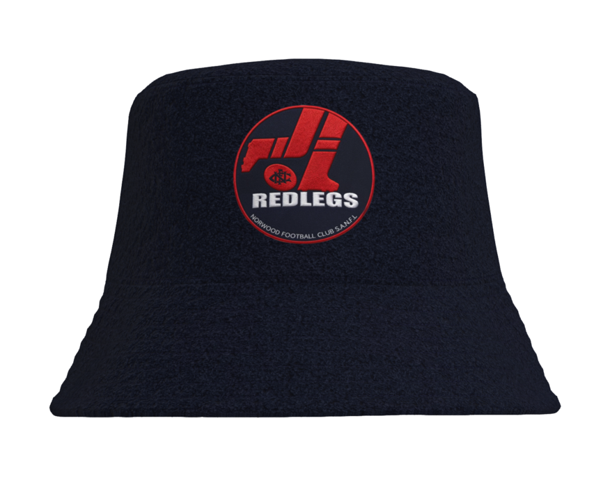 Bucket Hat - Navy with Retro logo