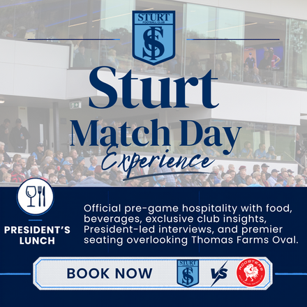 Round 15: President's Lunch - Sturt vs North Adelaide - Sunday 19 July