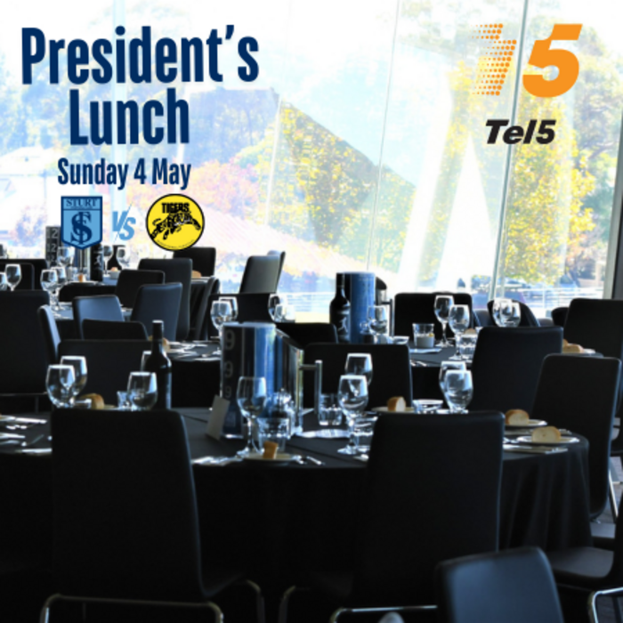 Round 5: President's Lunch Premium e-Ticket - Sturt vs Glenelg