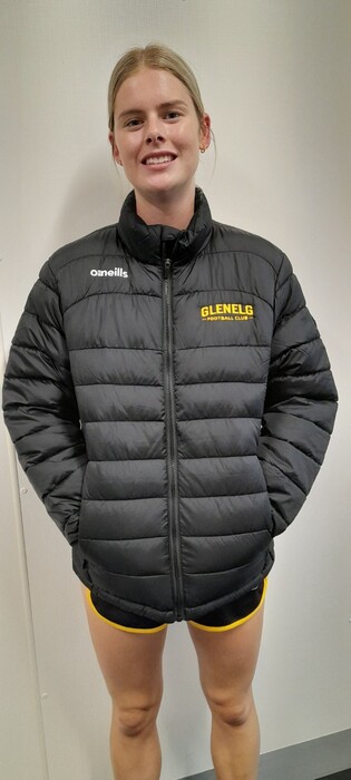 Puffer Jacket with Gold Logo