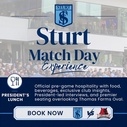 Round 13: President's Lunch - Sturt vs West Adelaide - Saturday 4 July