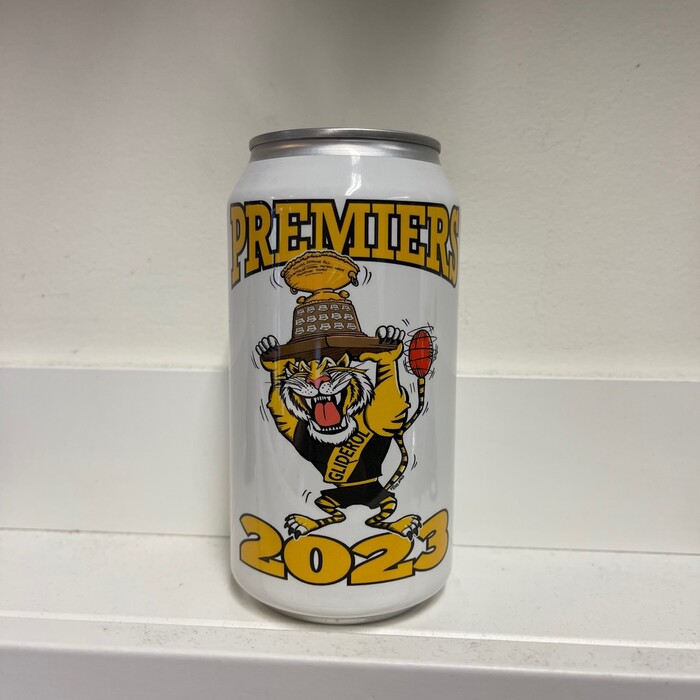2023 Premiership Beer Cans - 4 pack (White can)
