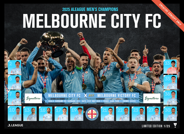 Melbourne City FC Championship Lithograph