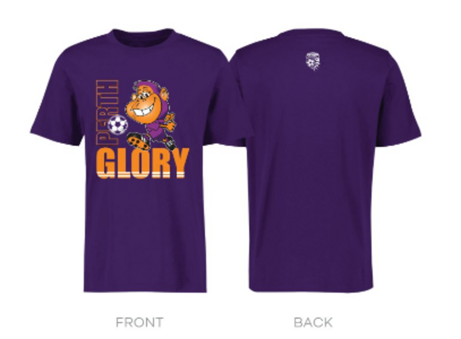 PGFC Adult Supporter Tee - Retro George Purple