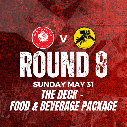 The Deck | Round 8 v Glenelg | Food & Beverage Package 