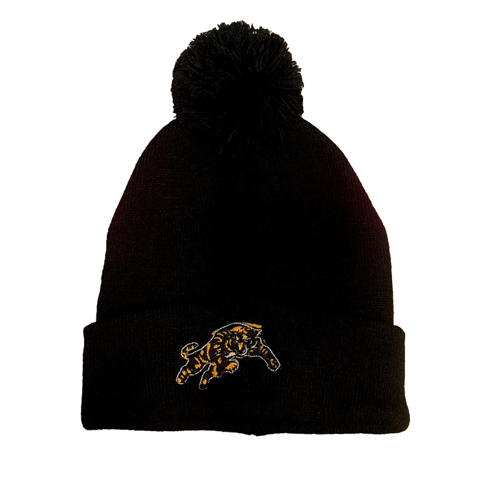 Black Pom Pom Beanie