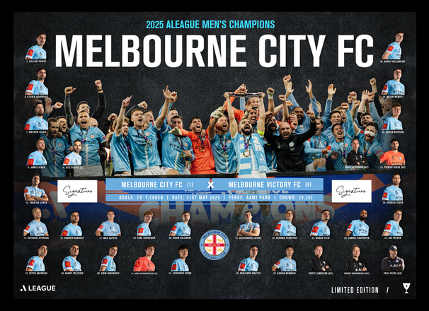 Melbourne City FC Championship Lithograph